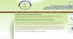 Desktop Screenshot of miamibaptistassociation.org