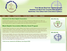 Tablet Screenshot of miamibaptistassociation.org